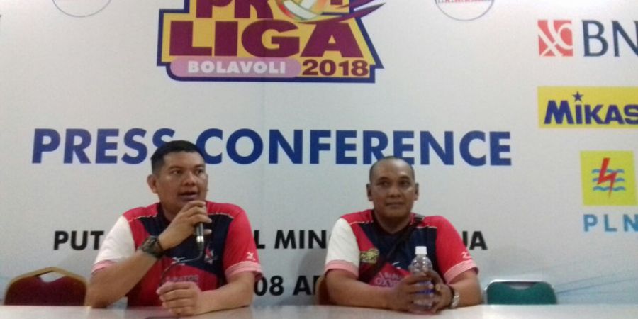 Persiapan Tim Putra Samator Jelang Laga Melawan Jakarta BNI Taplus