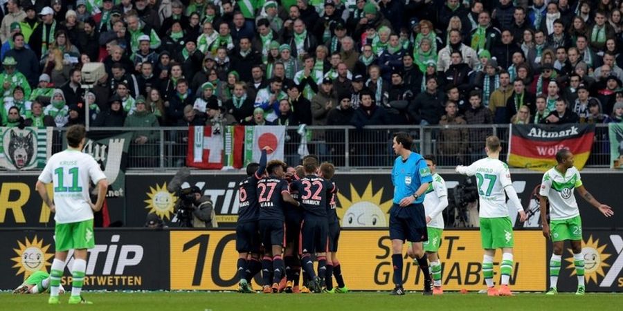 Tekuk Wolfsburg, Bayern Lebarkan Jarak dengan Dortmund