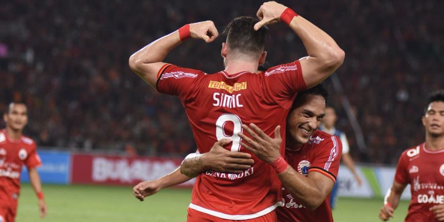 Persija Vs Arema FC - Skor Imbang dan Gol Debut Simic di Liga 1 Mewarnai Babak Pertama