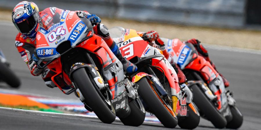 Reaksi Andrea Dovizioso saat Tahu Terjebak bersama Marc Marquez dan Jorge Lorenzo