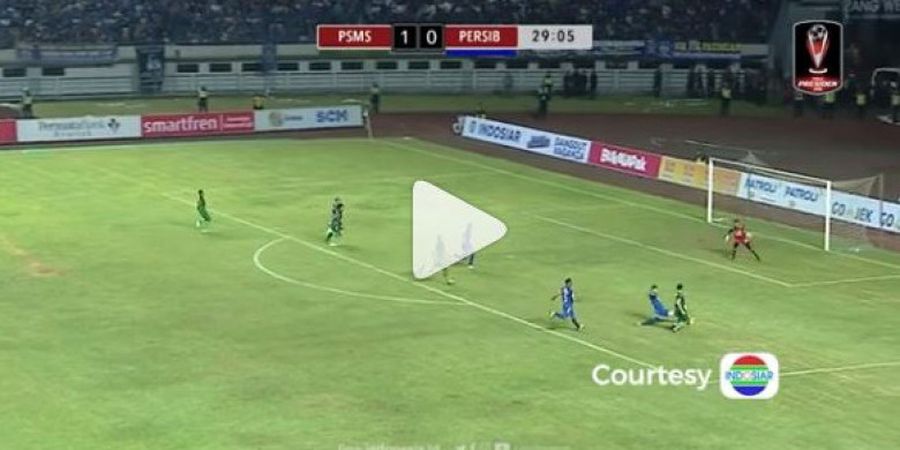 VIDEO - Skema Gol Kedua PSMS Medan ke Gawang Persib, Hanya Butuh 3 Sentuhan