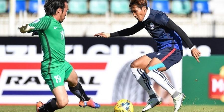 Indonesia Vs Kamboja - Chan Vathanaka, Pencetak Gol ke Gawang Indonesia yang Pernah Samai Cristiano Ronaldo