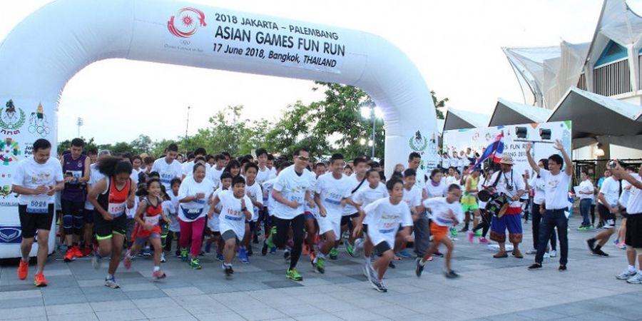 Menteri Pariwisata dan Olahraga Ikut Asian Games 2018 OCA Fun Run di Thailand