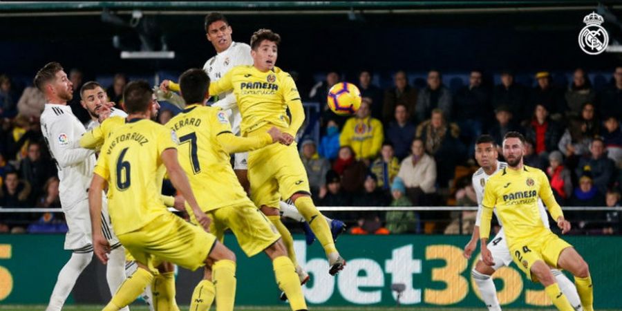 Hasil Babak I - Dua Kepala Mematikan Bikin Real Madrid Berbalik Unggul atas Villarreal