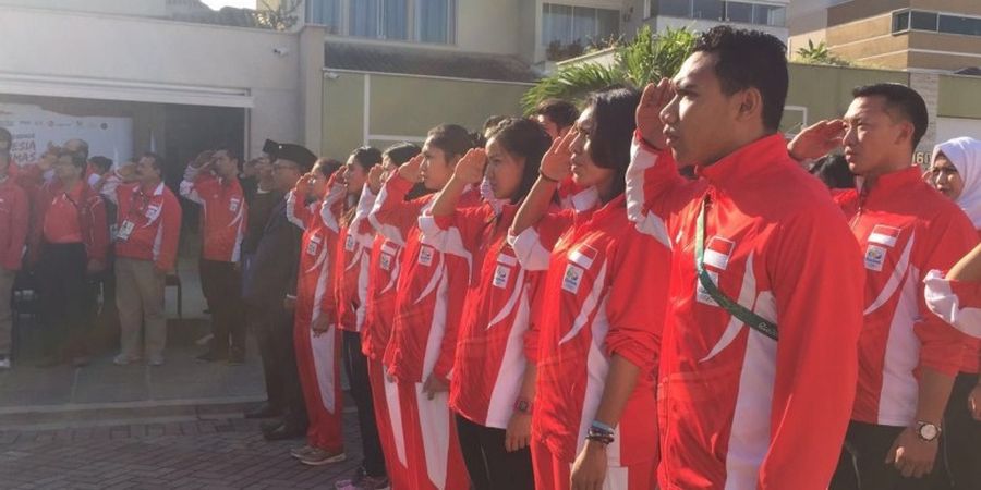  Kontingen Indonesia di Olimpiade 2016 Hadiri Upacara Bendera HUT RI