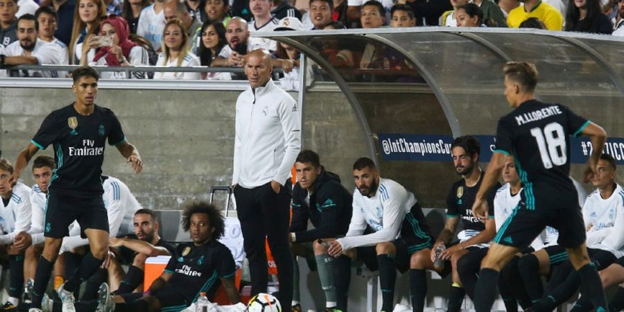 Perasaan Zidane Lihat Gol Jarak Jauh Pemain Belianya yang Bikin Bola Keluar dari Gawang
