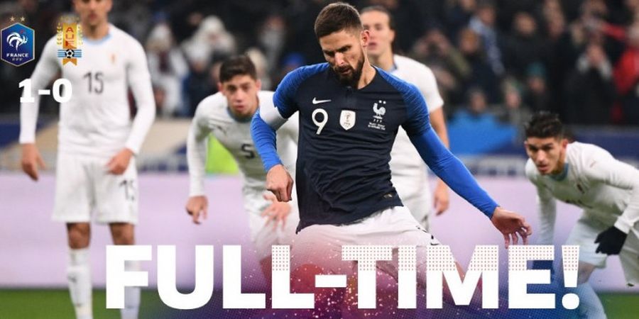 Hasil Prancis Vs Uruguay - Gol Giroud Ulang Prestasi Les Bleus di Piala Dunia