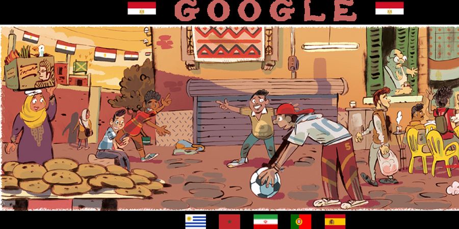 Google Doodle Meriahkan Piala Dunia 2018 Sebulan Penuh