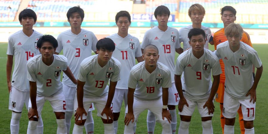 Sepak Bola Asian Games 2018 - Diwarnai Gol Bunuh Diri, Jepang Vs Arab Saudi Berakhir Imbang 1-1 pada Babak Pertama