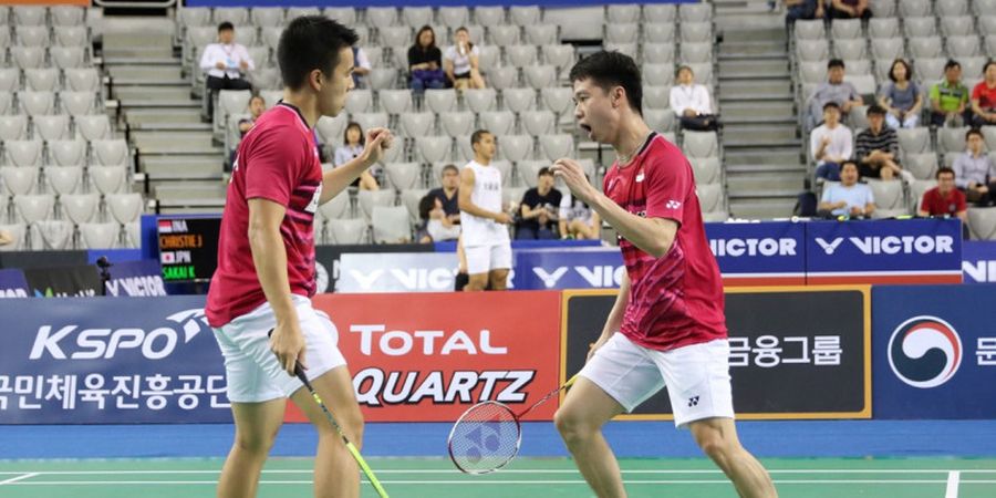 Kevin Sanjaya Sukamuljo dan Marcus Fernaldi Gideon Tembus Final Japan Open 2017, Gita Wirjawan Beri Ucapan Spesial 