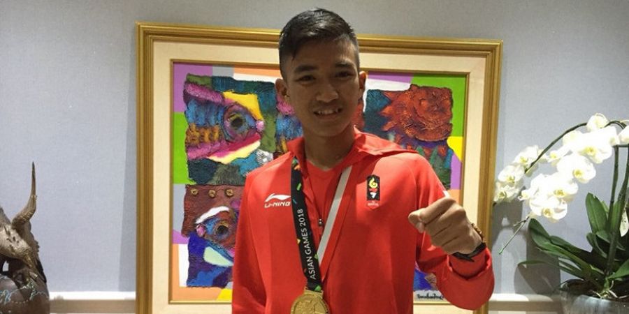 Karate Asian Games 2018 - Efek Dapat Emas, Rifki Ardiansyah Arrosyiid Dibanjiri Pesan Singkat
