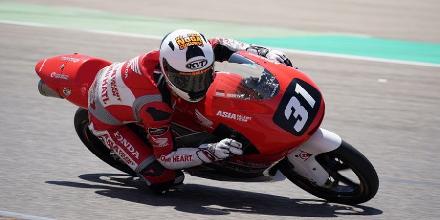 Gerry Salim Catat Kemajuan di Sirkuit MotorLand Aragon