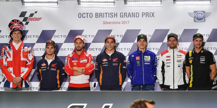 MotoGP Inggris 2017 - Pebalap Tuan Rumah Tercepat di FP2, Valentino Rossi Masuk Tiga Besar