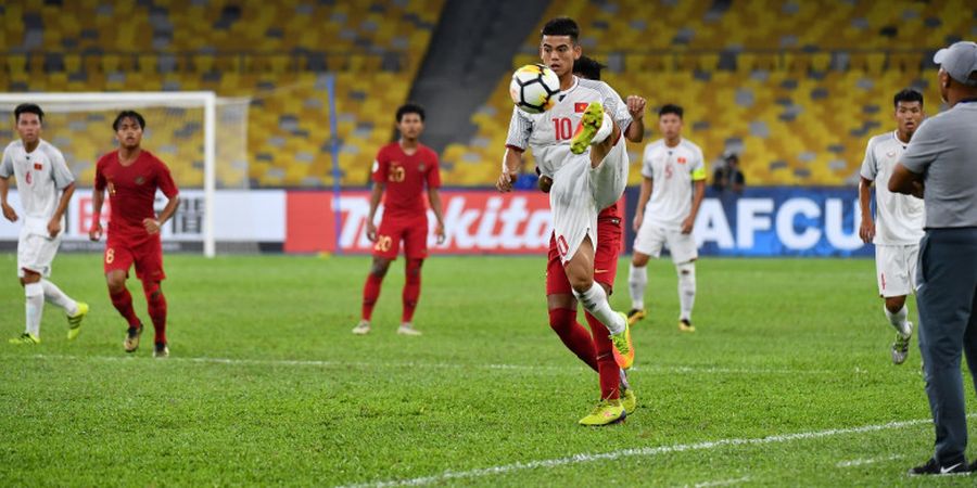 Hasil Timnas U-16 Indonesia Vs Vietnam - Garuda Asia Tertinggal pada babak Pertama