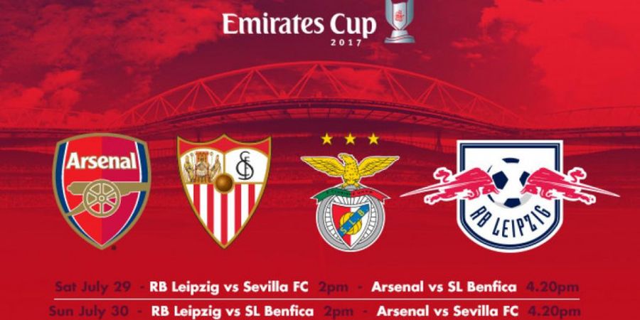 Hasil Emirates Cup, Leipzig Unggul 1-0 atas Benfica pada Babak Pertama 