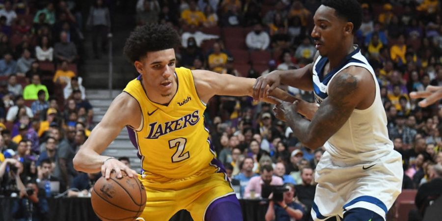 NBA Preseason - Rangkaian Aksi Menawan Lonzo Ball saat LA Lakers Takluk di Dua Laga Pramusim