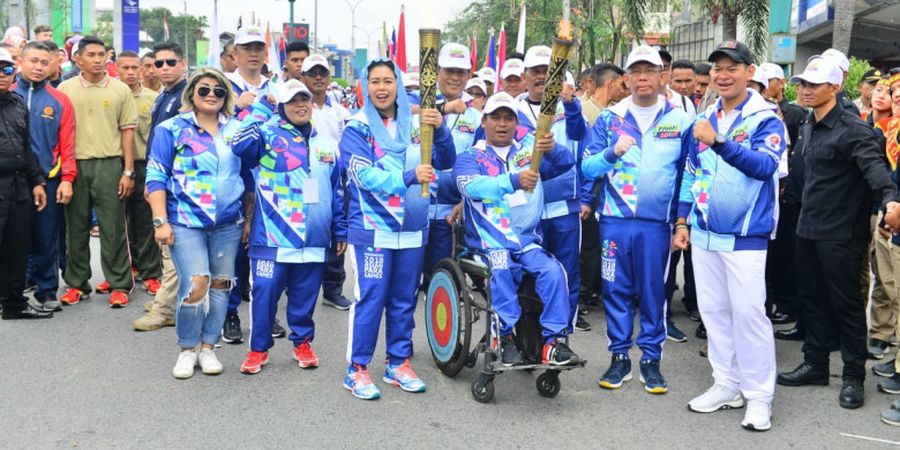 Obor Asian Para Games 2018 Disambut Meriah di Bumi Khatulistiwa
