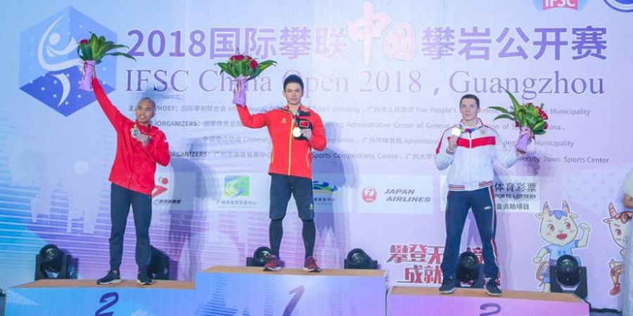 Atlet Panjat Tebing Indonesia Raih Medali Perak China Open 2018