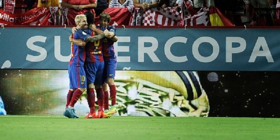 Suarez dan Munir Menangkan Barcelona di Kandang Sevilla