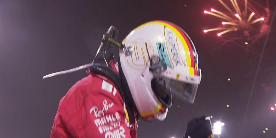 Hasil F1 GP Bahrain 2018 - Selamat dari Gempuran Valtteri Bottas, Sebastian Vettel Raih Kemenangan ke-2 di Musim Ini