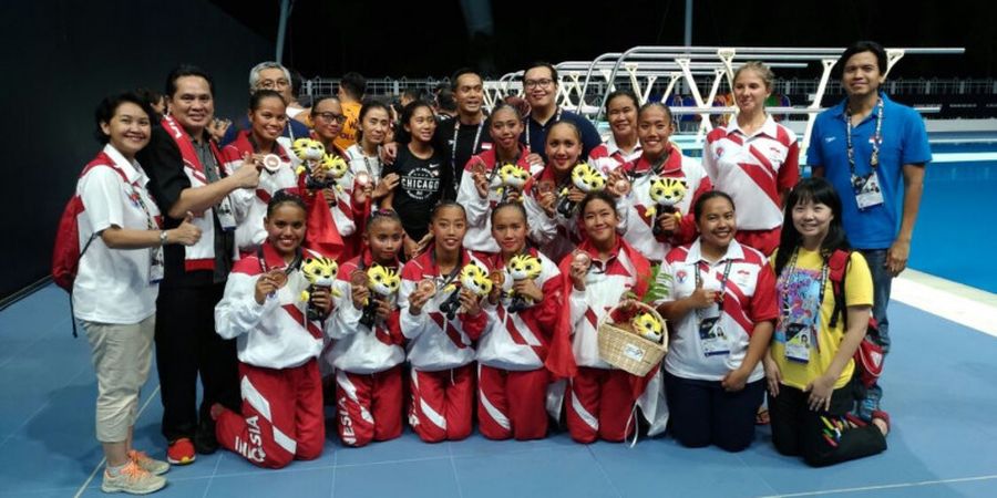 SEA Games 2017 - Medali Perunggu Jadi Persembahan Terakhir Tim Renang Indah
