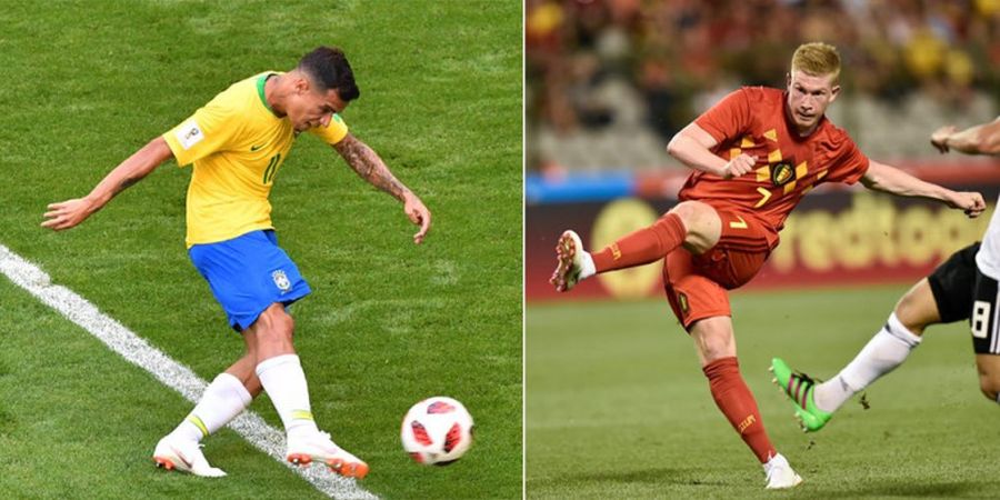 Brasil Vs Belgia, Beda Gaya Coutinho dan De Bruyne sebagai Dirigen Permainan