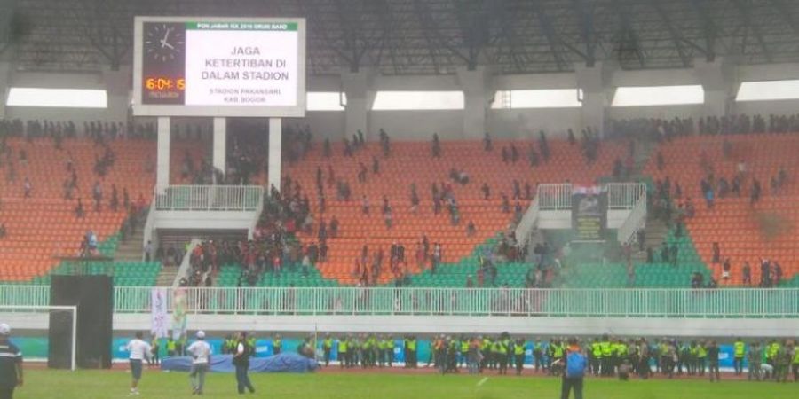 Tawuran Suporter Terjadi Saat Jabar Vs DKI Jakarta