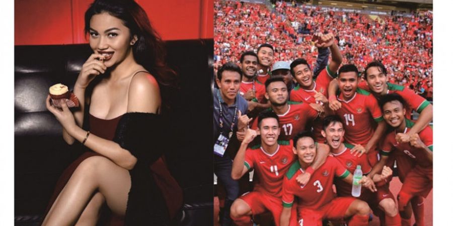 Ariel Tatum Saksikan Laga Timnas U-22 Indonesia Kontra Myanmar di Peternakan Sapi