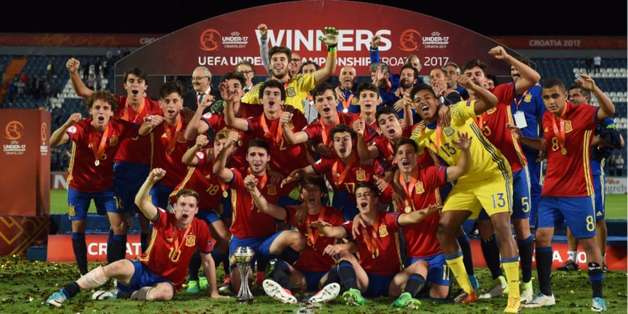 Dramatis, Spanyol Taklukkan Inggris di Final Piala Eropa U-17