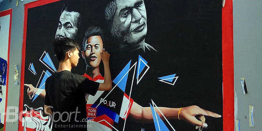Tampung Kreatifitas Suporter, Madura United Bikin Lomba Mural