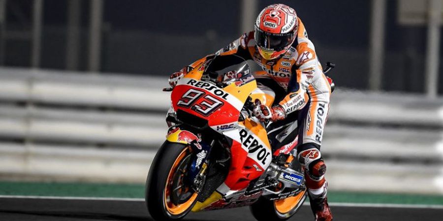 MotoGP Qatar 2018 - Dalih Marc Marquez Usai Terlempar dari Posisi Top 5