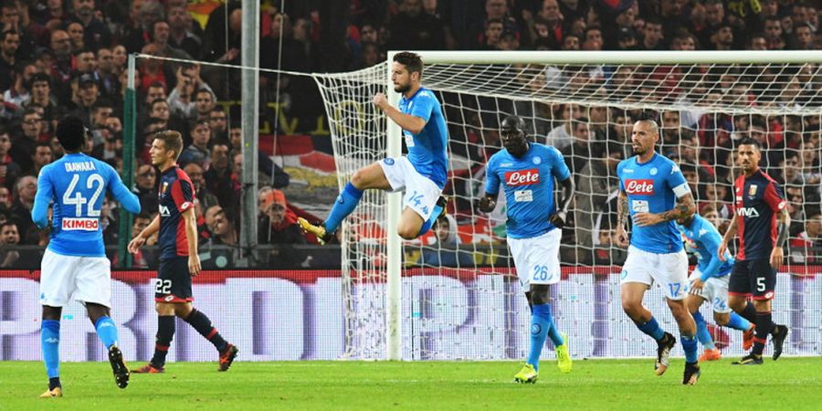 Hasil Liga Italia - Dries Mertens Kembali Menggila, Napoli Rebut Lagi Posisi Puncak Klasemen