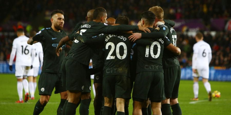 Link Live Streaming Swansea Vs Manchester City - The Citizens Unggul 2-0 pada Babak Pertama