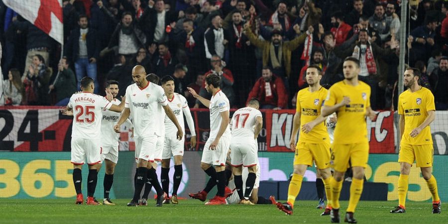 Link Live Streaming Sevilla Vs Atletico Madrid - Diwarnai Gol Kilat, Kedua Tim Berbagi Angka pada Babak Pertama
