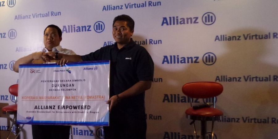 Allianz Virtual Run 2016 Berhasil Sumbang Rp 500 Juta ke Penyandang Disabilitas