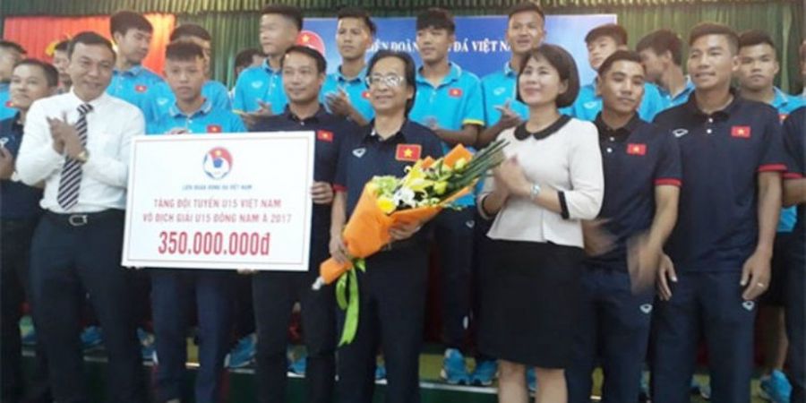 Uang 263 Juta Rupiah Mengisi Kantong Pemain Timnas U-15 Vietnam, Ini Penyebabnya