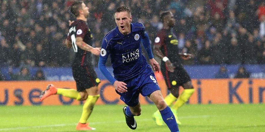 Amukan Jamie Vardy Bawa Leicester Benamkan Man City