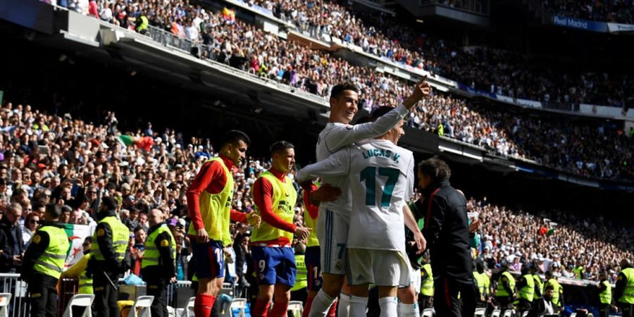 Hasil Real Madrid Vs Atletico Madrid - Gol Ke-650 Cristiano Ronaldo Gagal Beri Los Blancos Kemenangan
