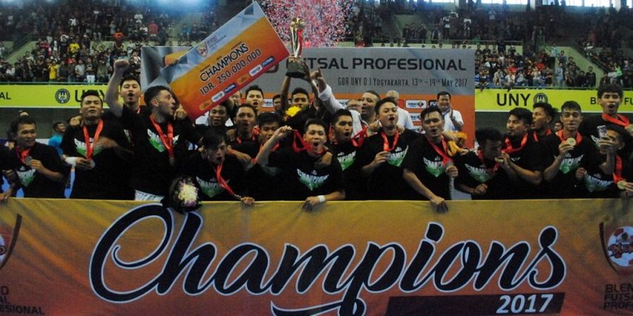 Vamos Mataram Sukses Juarai Liga Futsal Profesional 2017