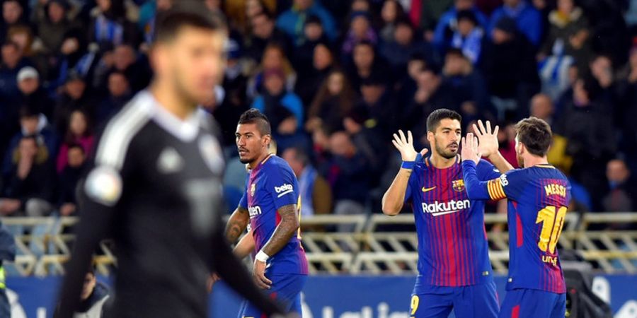 Hasil Real Sociedad Vs Barcelona - Lionel Messi Pimpin Kebangkitan Blaugrana dari Ketertinggalan 0-2