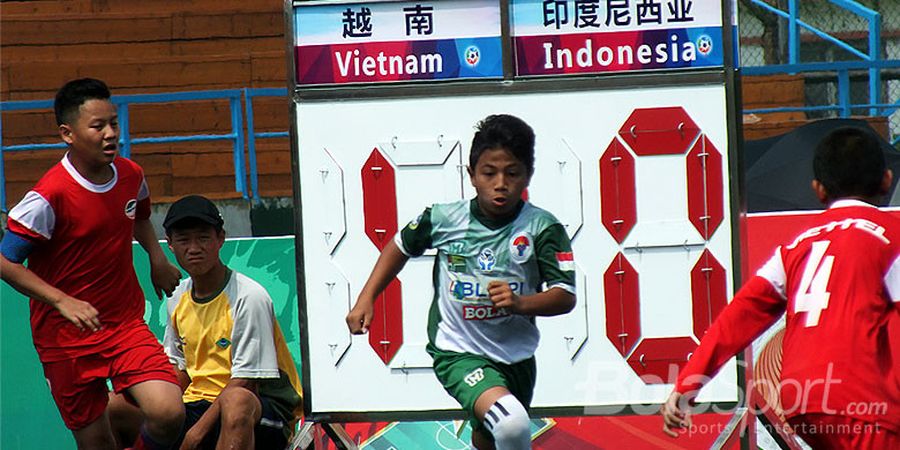 Tim U-12 Indonesia Posisi 8, Thailand Tantang China A di Final