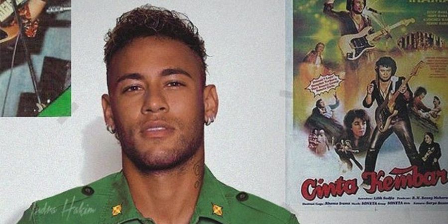 Ketika Neymar Berseragam Hansip, Netizen: Enggak Nyangka