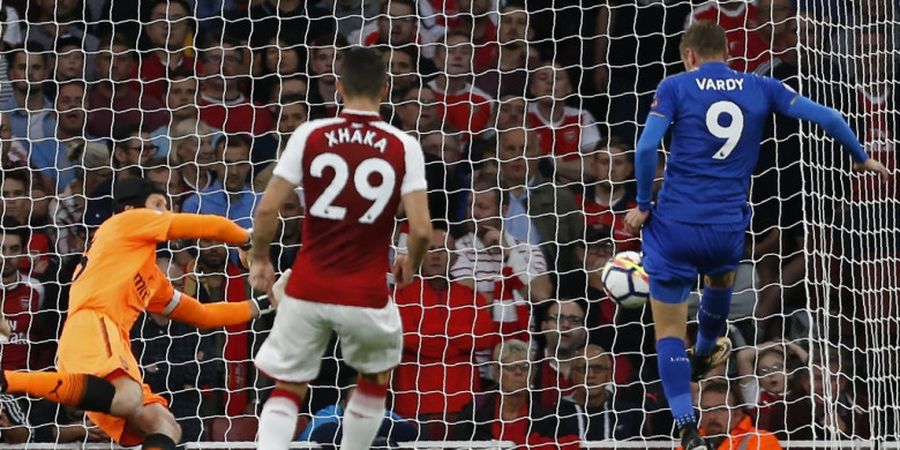 Borong 2 Gol, Jamie Vardy Selalu Merasa Apes di Kandang Arsenal