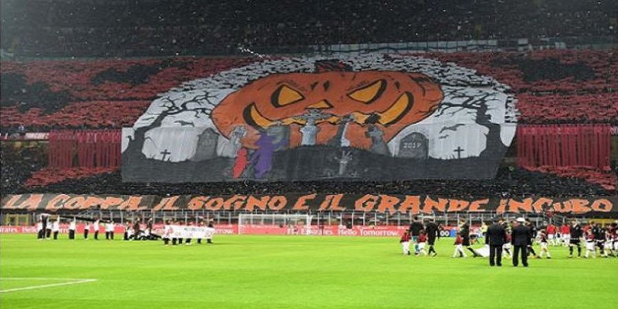 Genoa Vs AC Milan - Dukungan Keren dari Suporter Tim Tamu untuk Pasukan Rossoneri