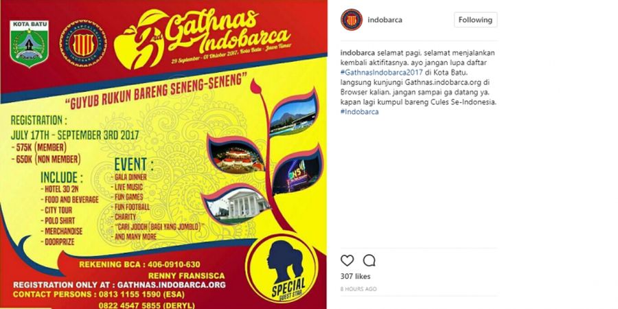 Fan Barcelona Indonesia Adakan Gathering Nasional Tahun Ini, Begini Cara Pendaftarannya.