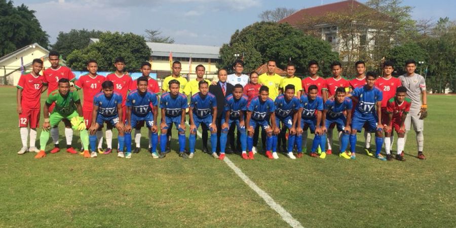 Uji Coba Timnas U-19 - Babak Pertama, Skuat Garuda Nusantara Ungguli Tim Liga 3