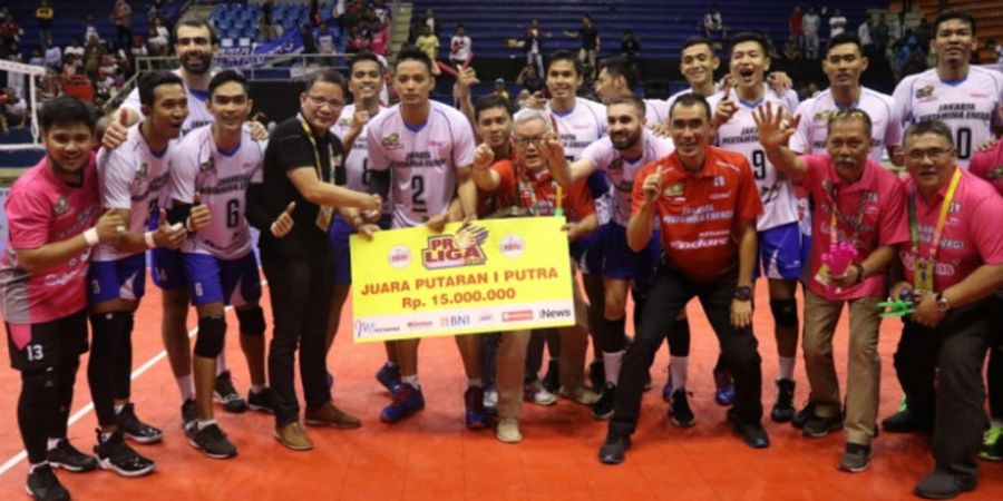 Tampil Impresif, Tim Putra Jakarta Pertamina Energi Sukses Juara Putaran I Proliga 2019