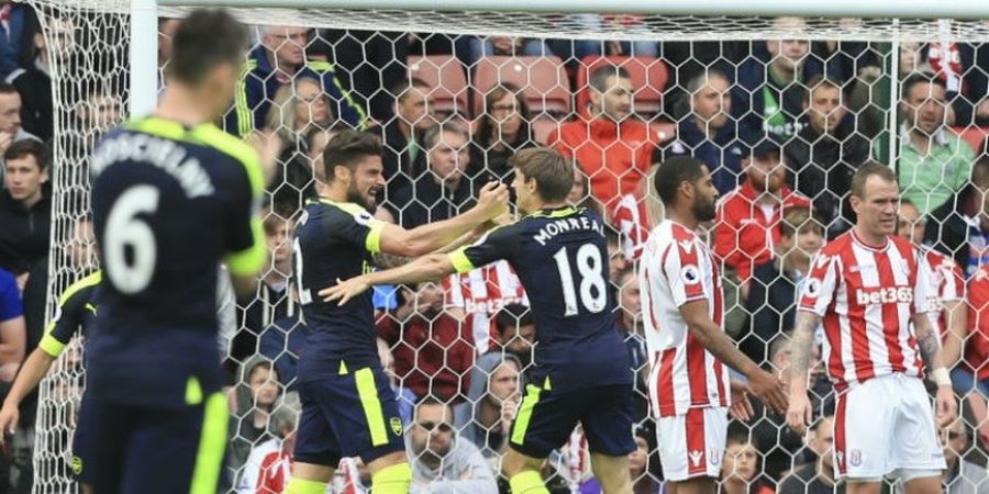 Kalahkan Stoke 4-1, Arsenal Pelihara Kans ke Liga Champions 