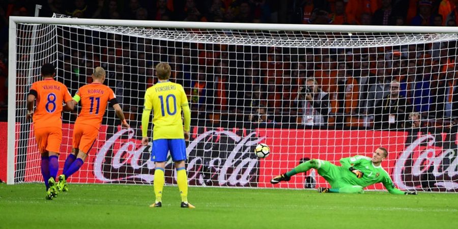 Babak Pertama Belanda Vs Swedia - Oranje Masih Butuh 5 Gol