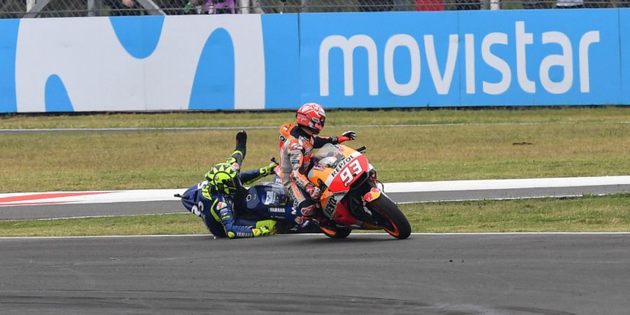 Jengkel, Valentino Rossi Berikan Sindiran untuk Marc Marquez